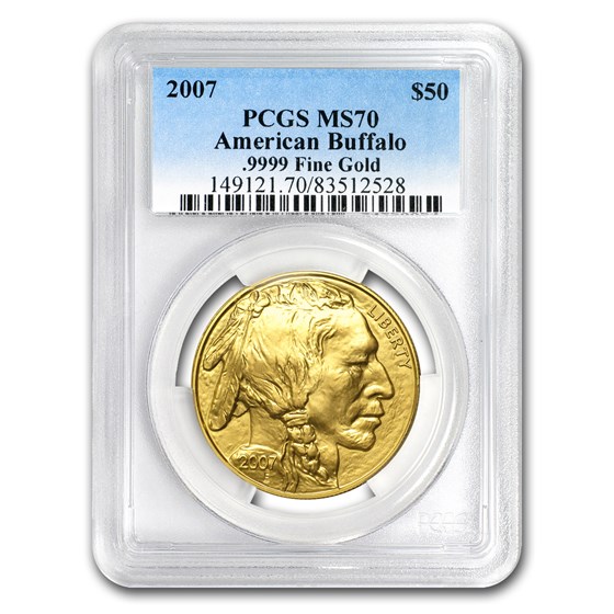 2007 1 Oz Gold Buffalo MS-70 PCGS - APMEX®